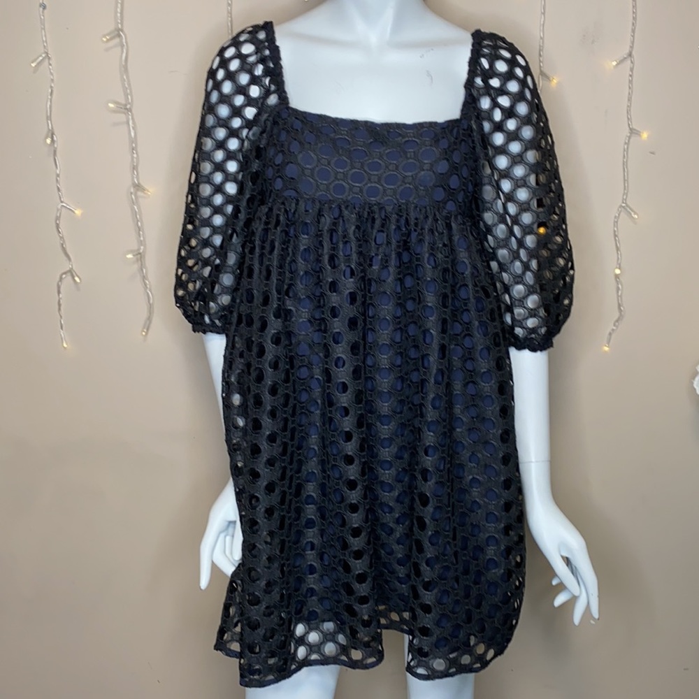 Kimchi Blue Moe Dot Lace Mini Dress size Small